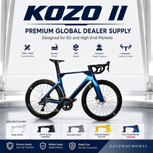 เฟรมจักรยานเสือหมอบ Kozo Carbon Lightweight 24 สปีด รุ่น Wheeltop 2x12 ยาง 700x28c ระบบดิสก์เบรกไฮดรอลิก แกนปลดเร็ว สำหรับแข่งขัน Kozoii(lunfeng) Kozo Ii - Product Image 6
