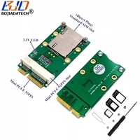 Usine en gros Mini PCIe vers Mini PCI-E 52PIN adaptateur sans fil 1 emplacement pour carte SIM pour Module 3G 4G LTE GSM WWAN