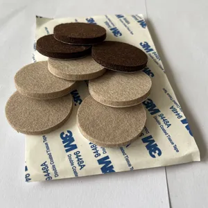 Strong Adhesive Felt Pads White Brown Black 3mm Furniture Protector Felt Pads Felt Glider In Customized Sizes