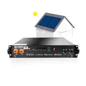 שמש ורוח מערכת UPS כוח אספקת מתלה LiFePO4 BMS סוללה 48V 500Ah 200Ah 300Ah עם תקשורת ממשק