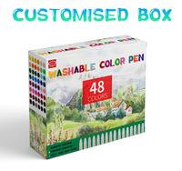 Coffret de stylos miniatures à encre lavable et effaçable, marqueurs permanents, tampons à logo, tampons à points bingo pour enfants, cadeau promotionnel