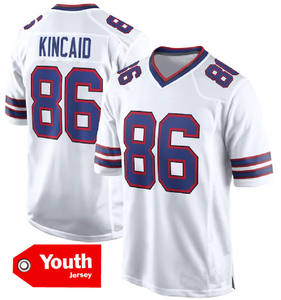 เสื้อฟุตบอลเยาวชนบัฟฟาโล 2025 หมายเลข 17 จอช แอลเลน 40 วอน มิลเลอร์ 86 คินเคด 4 คุก 58 มิลาโน 0 โคลแมน สีขาว แบบเย็บ - Product Image 5