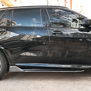 Amp-Z Side Skirts For Bmw X5 G05 M Sport 2019 Piano Black Carbon Fiber Texture Matte Finish Car Body Kit - Product Image 2