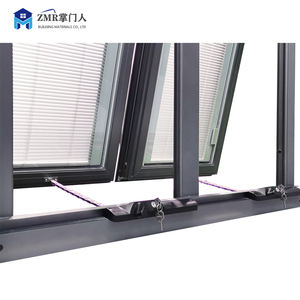 Fenêtre à battants en <span class=keywords><strong>baie</strong></span> de conception moderne, ouverture verticale, profil en aluminium, fenêtres à persiennes françaises, <span class=keywords><strong>prix</strong></span> abordable, fabriqué en alliage d'aluminium - Product Image 4