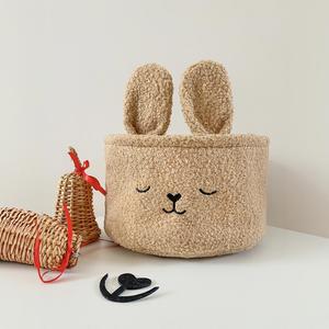 Cesta de Almacenamiento Bordada con Dibujos Animados de Conejo, Bolsas de Transporte Monocromáticas con Burbujas, Venta Caliente, Cubo para Huevos de Pascua y Dulces - Product Image 6