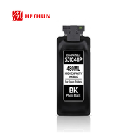 HESHUN 480ML/Pcs SJIC48 SJIC48P Sac d'encre Pochette T55P1-T55P5 Cartouche Compatible pour Imprimante d'étiquettes couleur Epson ColorWorks C8000e