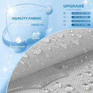 Housse <span class=keywords><strong>de</strong></span> bateau <span class=keywords><strong>ponton</strong></span> robuste en PU, adaptée aux modèles <span class=keywords><strong>de</strong></span> 22 à 24 pieds, en tissu Oxford <span class=keywords><strong>de</strong></span> qualité marine imperméable, housse en <span class=keywords><strong>toile</strong></span> résistante aux UV - Product Image 2