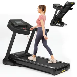 Meilleurs tapis de course légers pour équipement de fitness Tapis de course LCD 7 ''Prix de la machine Tapis de course de gymnastique commerciale 3.5HP Temps électrique