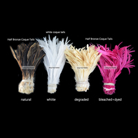 Décor Long Teint Noir Strung Coque Queue Poulet Coq Plume Pour artisanat DIY carnaval costume fête chapeau accessoire décor de vacances