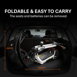 G63DIY Véhicule électrique tout-terrain 3-en-1 : luge, planche à ski et trottinette électrique, double motorisation, batterie lithium haute puissance - Product Image 6