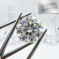 IGI Sertifikalı Laboratuvarda Yetiştirilmiş Elmaslar DEF Renk VVS VS Berraklık 3EX Mükemmel Yuvarlak Brilyant Kesim Gevşek Elmaslar 0.1ct - 5ct