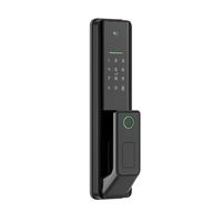 Tuya Smart WiFi Serrure de porte numérique Code RFID Carte à puce Smartphone App Déverrouiller biométrique Empreinte digitale Serrure intelligente