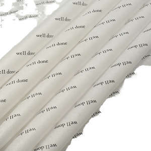 Papel de Seda Blanco para Empaque, Reciclable, de 17 g/m², con Recubrimiento de una Cara, Impresión de Logotipo Negro Personalizado, Impresión Offset, Venta al Por Mayor - Product Image 1