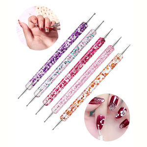 Ensemble <span class=keywords><strong>de</strong></span> 15 pinceaux portables pour nail art avec manches en plastique pour débutants - Stylos pour <span class=keywords><strong>dessin</strong></span> <span class=keywords><strong>de</strong></span> lignes, coloration, sculpture, gel, polissage et pointillage - Product Image 3