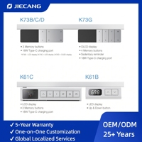 JIECANG Série K 18W Port de charge Type-C Boutons de mémoire Commande manuelle électrique pour bureau réglable en hauteur