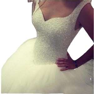 Wedding Dress Strapless Ball Gown Off <b>White</b> <b>Tulle</b> Floor Length 2025 Summer Style - Product Image 2