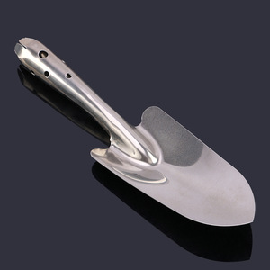 Stainless Steel Garden Trowel Spoon Shaped 265x75mm For Gardening Soil Loosening <b>Tools</b> - Product Image 1