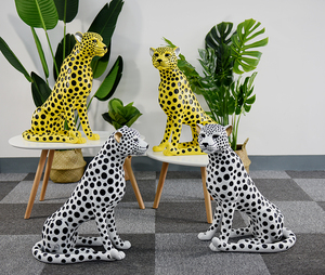 Article le plus demandé : Sculpture animale en résine peinte à la main, statue de <span class=keywords><strong>jaguar</strong></span> grandeur nature animée à vendre - Product Image 5