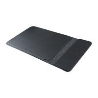 Tapis de souris multifonction pour ordinateur portable en PU avec chargement sans fil à port unique, pochette pour ordinateur portable avec interface USB et design pliable