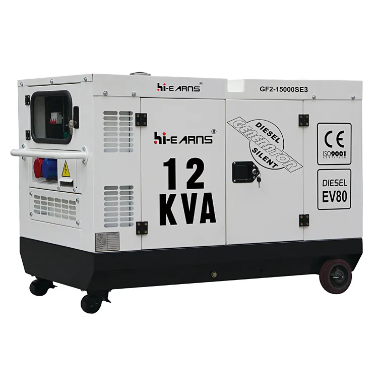 NOVO PRODUTO Água-EV80 de dois cilindros refrigerado motor diesel 3000rpm gerador de 12kva