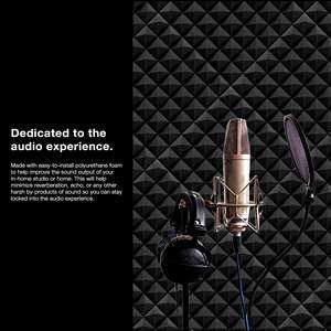 <span class=keywords><strong>BONNO</strong></span> – lot de 12 panneaux en mousse acoustique 2 "X 12" X 12 ", Absorption acoustique insonorisante, isolation acoustique - Product Image 3