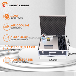 JUNFEI Nueva Máquina de Limpieza Láser de Pulso Portátil 100W/200W/300W 3 en 1 Multifuncional de Mano para Aluminio, Metal, Piedra y Óxido - Product Image 4