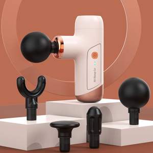 Pistol pijat Mini portabel, pistol pijat Fascial profesional jaringan dalam mewah harga pabrik 2024, perkusi panas - Product Image 6