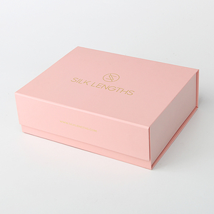 Gold Foiled Cardboard Collapsible Boxes Silk Scarf Packaging With Magnetic