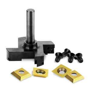 Miaorui 12.7*76*78L*4T 1/2 Zoll Schaft Gold Schlitzfräser Holz-Langlochfräser CNC Spoilboard Oberflächenfräser - Product Image 3