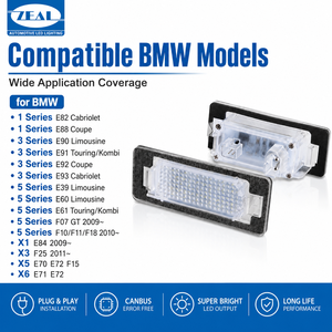<span class=keywords><strong>Plaque</strong></span> d'<span class=keywords><strong>immatriculation</strong></span> LED Tag Lights Pour BMW E39 E60 E82 E90 E92 E93 M3 E39 E60 E70 X5 E60 E61 E88 F10 Accessoires CE E-Mark Approuvé - Product Image 5