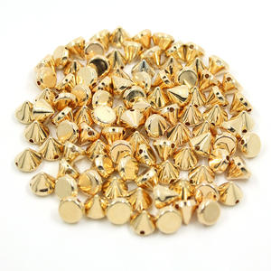 500 पीसी स्पाइक प्लास्टिक पंक रिवेट्स-डिय गोथिक रॉक स्टड में जैकेट, कॉलर, बैग, जूते, बेल्ट पर सिलाई के लिए - Product Image 2