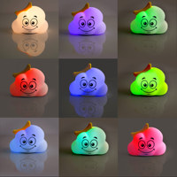 Veilleuse créative en forme de panda de dessin animé pour enfants, lampe nuage LED portable pour bébé, rechargeable par USB, tactile, mignonne, en silicone, à intensité variable pour chambre à coucher