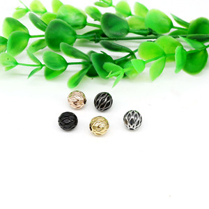 Perles d'espacement rondes en acier inoxydable yunnique pour la fabrication de bracelets, accessoires de bijoux DIY, vente en gros - Product Image 3