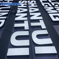 Enseigne publicitaire personnalisée avec lettres LED pour magasins et hôpitaux, éclairage frontal, garantie 1-3 ans, télécommande incluse