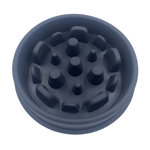 Bol universel portable pour animaux de compagnie en silicone de qualité alimentaire, rond, anti-étouffement, à alimentation lente, durable et léger, pour intérieur/extérieur – Offre spéciale - Product Image 5