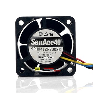 ซันโย ซานาซี 40 40 มม. 12V 0.35A พัดลมระบายความร้อนคอมพิวเตอร์ 9PH0412P3J033 - Product Image 1