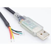 Câble de port série USB-RS232-WE-1800-BT-0.0 vers interface USB 6 broches en cuivre étamé avec puce FT232RQ