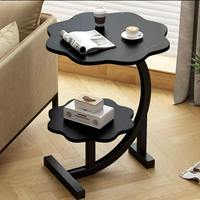 Petite table de salon en métal de style nordique moderne Table d'appoint de canapé de chevet Table d'appoint de café d'angle de mini balcon