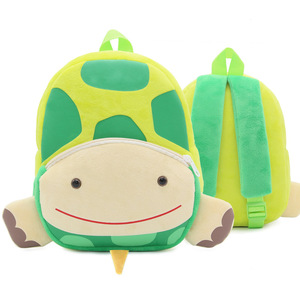 Plush Animal <b>Backpack</b> for <b>Children</b>, Cartoon Double Shoulder Bag with Zipper, Cute School Bag Gift - Product Image 4