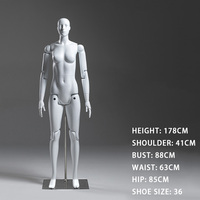 Neu eingetroffen: Ganzkörper-Sportmannequin (männlich/weiblich) mit beweglichen Gelenken – Multifunktionaler Modellierroboter für Präsentationen