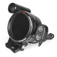 Tachometer LED BF 80mm 3.75 Inch Baru untuk Truk Balap Modifikasi Universal Instrumen Besar Periksa Sendiri Kecepatan Berlebih Digunakan untuk Manufaktur