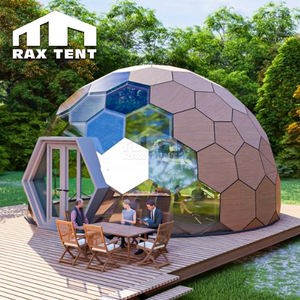 Casa esagonale della cupola di vetro geodetica di 8M con il bagno e la cucina <span class=keywords><strong>per</strong></span> la stanza del Resort <span class=keywords><strong>Glamping</strong></span> - Product Image 4