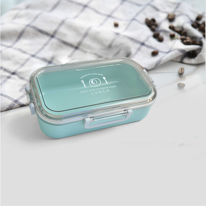 สิ่งจำเป็นในชีวิตประจำวันพิมพ์พลาสติกกล่องอาหารกลางวันนักเรียนสาวกล่องอาหารกลางวัน4ปุ่มเกาหลีกล่องเบนโตะ - Product Image 4