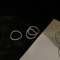 Großhandel Beliebte Frauen Fingerring Schliff Diamant Inlay Wind Sparkling Waves New Independent Station Hot Selling Plain Produkt