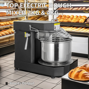 Máy trộn bột mì mini 5L 10L dùng cho tiệm bánh, một pha, có thể tháo rời, kiểu xoắn ốc, với tô trộn có thể tháo rời - Product Image 3