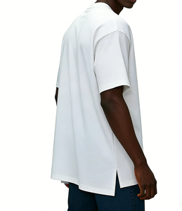 T-shirt surdimensionné pour homme 100% coton OEM/ODM, logo personnalisé, respirant, léger, impression sérigraphique de haute qualité - Product Image 2