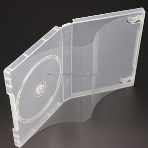 Caja de Plástico para CD/DVD al por Mayor, Negra y Transparente, para Almacenamiento de Discos, Caja Individual para 7/8 Discos, Funda para DVD, Paquete de Cajas para Múltiples Discos - Product Image 2
