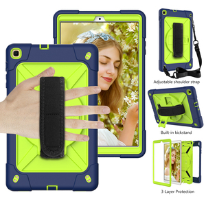 Ốp Lưng Chống Sốc Cho Samsung <span class=keywords><strong>Galaxy</strong></span> <span class=keywords><strong>Tab</strong></span> A <span class=keywords><strong>10.1</strong></span> Inch T510 T515, Ốp Bảo Vệ Chắc Chắn Bằng Silicon, Có Chân Đế, Dây Đeo Vai, Máy Tính Bảng - Product Image 2