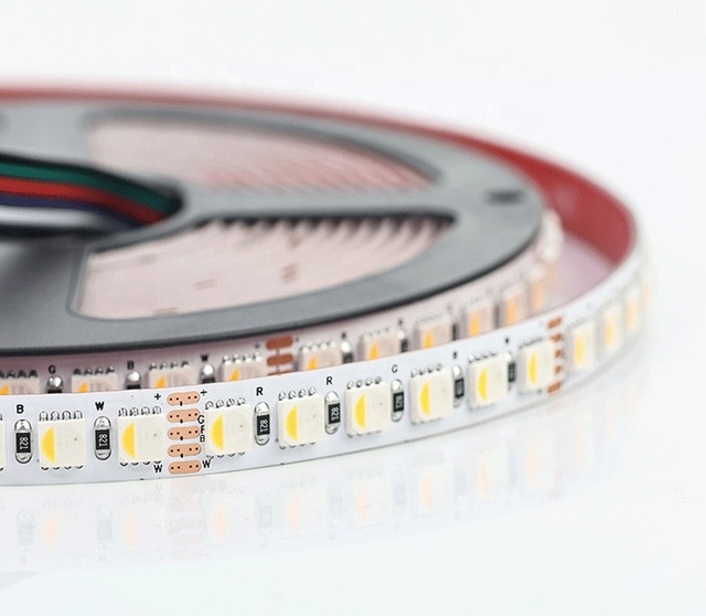 4 in 1 RGBW LED Strip 5050 DC12V 24V Flexible LED Light RGB+White / RGB+Warm White LED Strip 60/120 LEDs/m 5m/lot