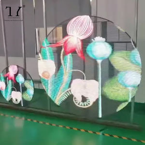 Shopping Mall Transparent Circle <strong>Round</strong> Shape <strong>Led</strong> Screen P3.91led Video Wall Diameter 2.5 Meter Advertising <strong>Display</strong> - Product Image 1